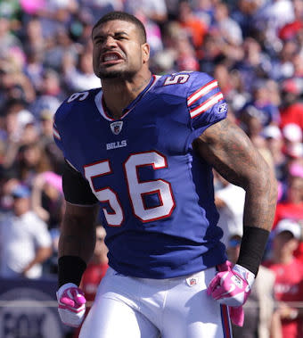 Shawne Merriman Size 50 Buffalo Bills Jersey SidelineSwap