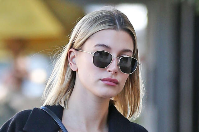 Hailey Baldwin Wears Chunky Sole Boots From The Row in Los Angeles