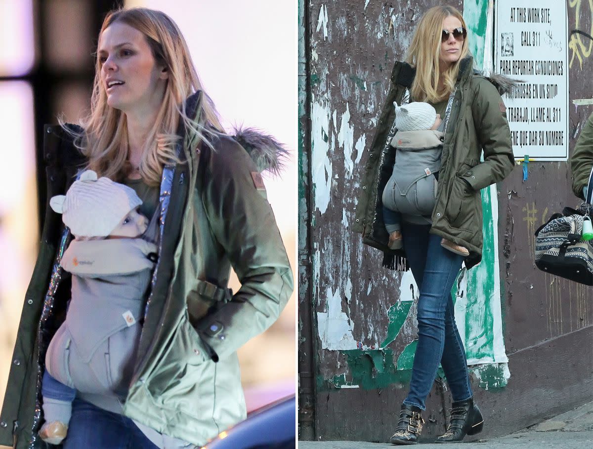 Actress and former model Brooklyn Decker looked effortlessly chic as she hit the streets of New York City while carrying her baby son Hank Roddick on March 6, 2016. Brooklyn and her husband, tennis star Andy Roddick, welcomed her tiny tot to the world on Sept. 30, 2015.