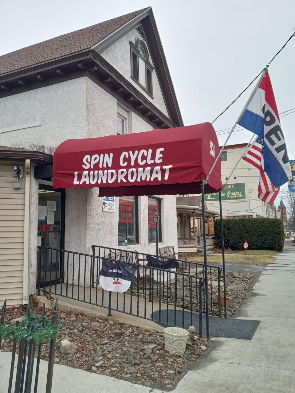 Spin Cycle Laundromat, 510 Church St., Honesdale, benefitted from the state facade grant program hosted by Greater Honesdale Partnership (GHP), helping to pay for a new awning. The state Keystone Communities Program has now been offered by the PA Route 6 Alliance to help businesses across Wayne and Pike counties to improve their facades. As with the Honesdale grants, a 50% dollar to dollar match is required, with the maximum grant award being $5,000. GHP has also been awarded a new round of facade grant funding from the same program.