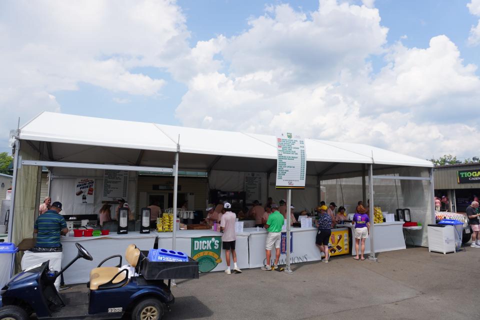 Main concessions stand at the Dick's Sporting Goods Open on Friday, June 21, 2024.