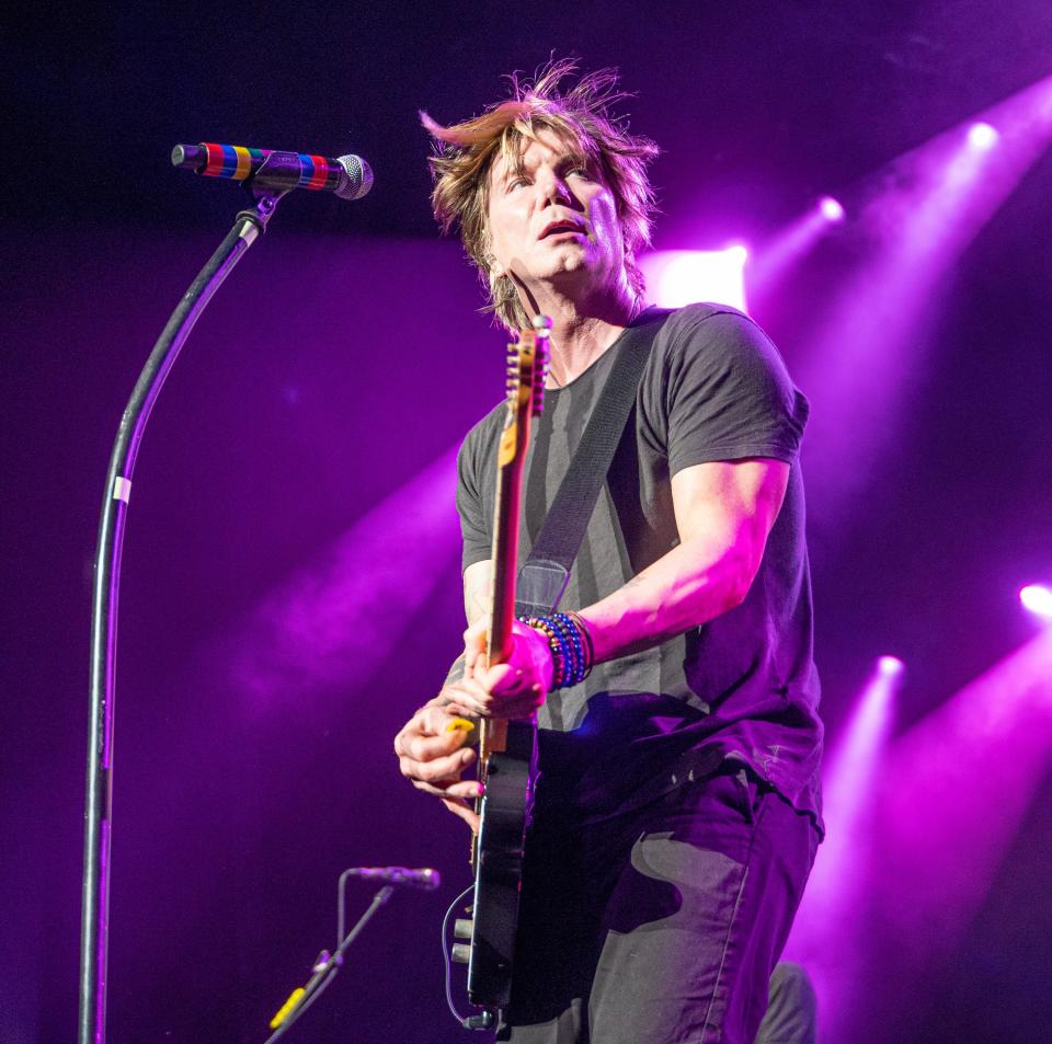 John Rzeznik of the Goo Goo Dolls performs during a concert in Mansfield, Massachusetts. The band will perform at 8 p.m. Oct. 30 at Stephens Auditorium.