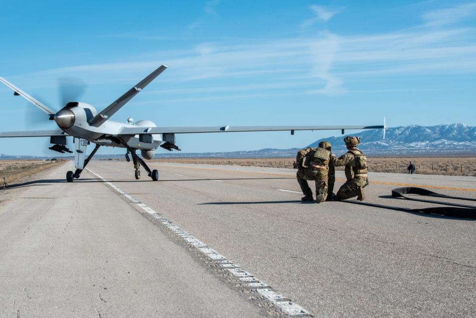 Air Force MQ-9 Reaper Wyoming highway