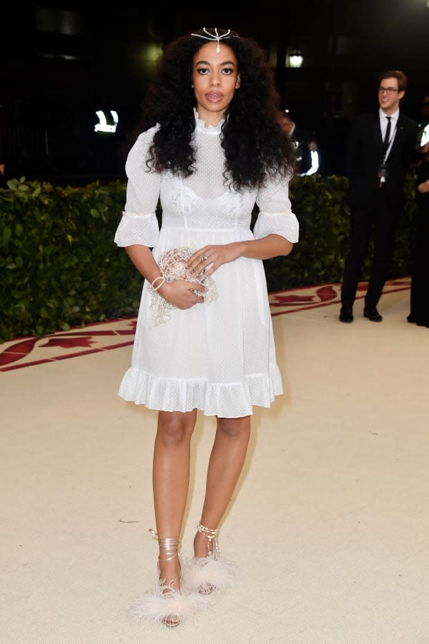 Aurora James at the 2018 'Heavenly Bodies' Met Gala. 