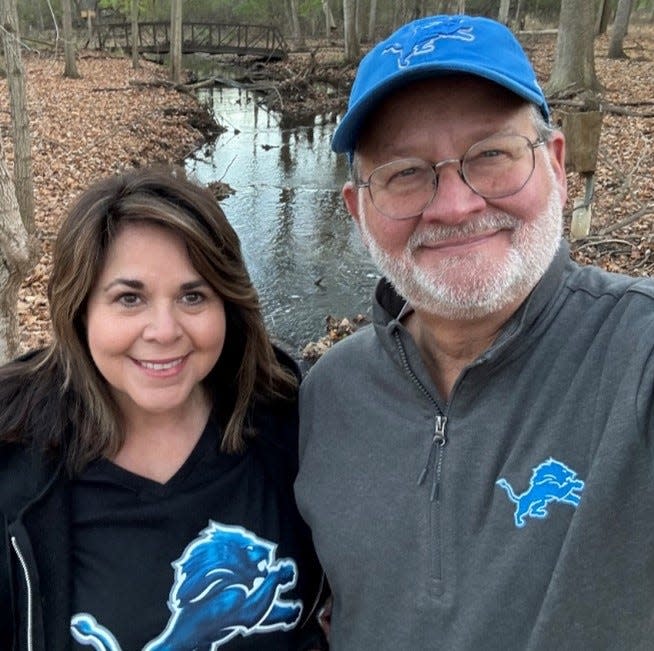 U.S. Sen. Gary Peters and his wife, Colleen Ochoa Peters.