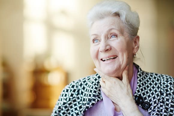 Smiling older woman