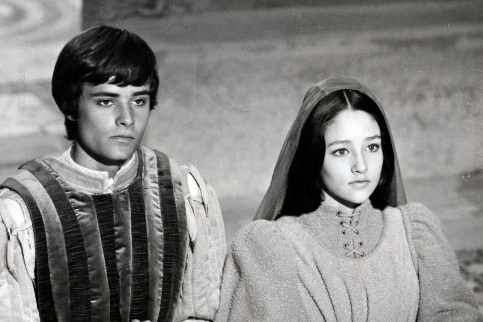 Romeo (Leonard Whiting) and Juliet (Olivia Hussey) in the 1968 film (PUBLICITY PICTURE)