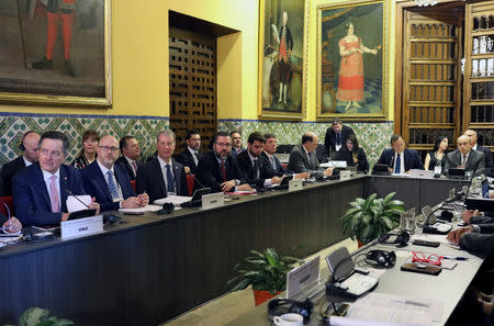 Ministers of Foreign Affairs of the Latin American nations and members of the Lima Group meet to discuss about Venezuela's situation and the inauguration of President Nicolas Maduro's second term, in Lima, Peru January 4, 2019. REUTERS/Mariana Bazo