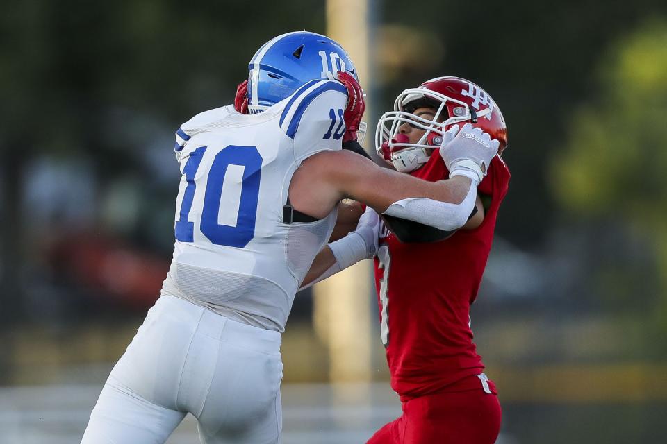 Covington Catholic linebacker Willie Rodriguez (10) and Dixie Heights wide receiver Trey Barnette (3) both won multiple all-region honors.