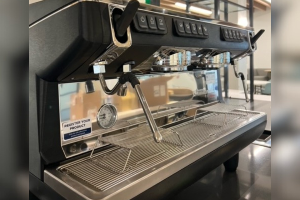 Manolo Betancur called Higher Grounds’ Simonelli espresso machine “the Ferrari of espresso machines.”