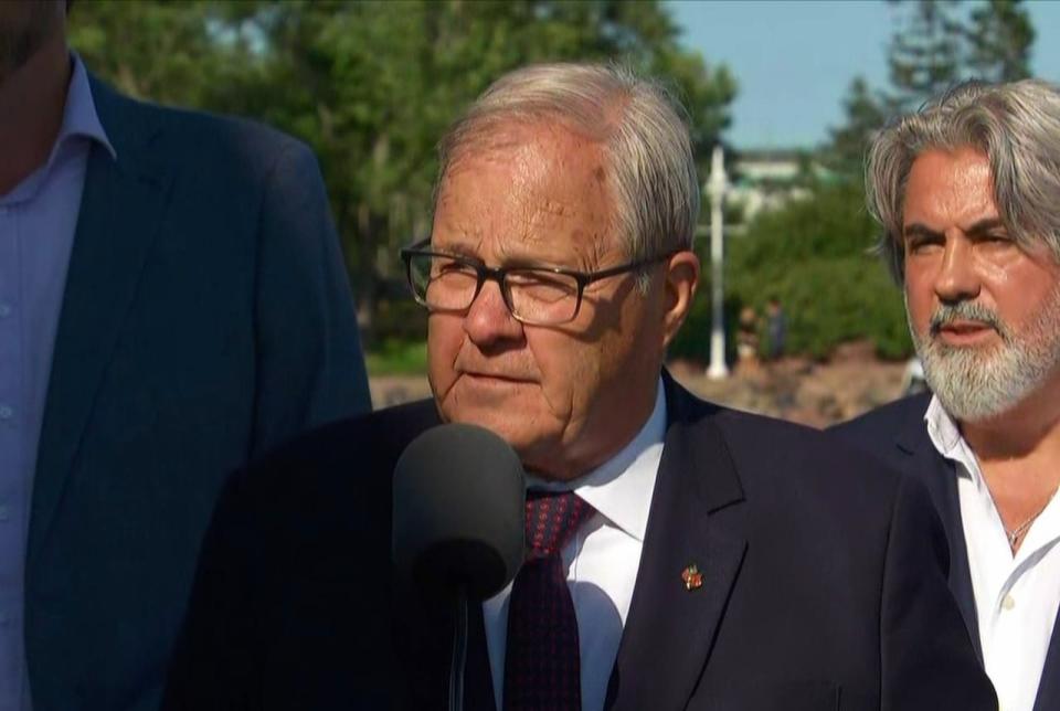 Federal Agriculture Minister Lawrence MacAulay at an announcement in Charlottetown Aug. 23, 2023. 