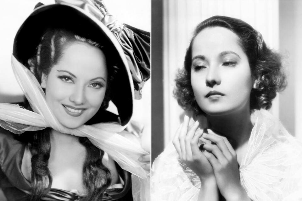 THE SCARLET PIMPERNEL, Merle Oberon, 1934; THE DARK ANGEL, Merle Oberon, 1935,