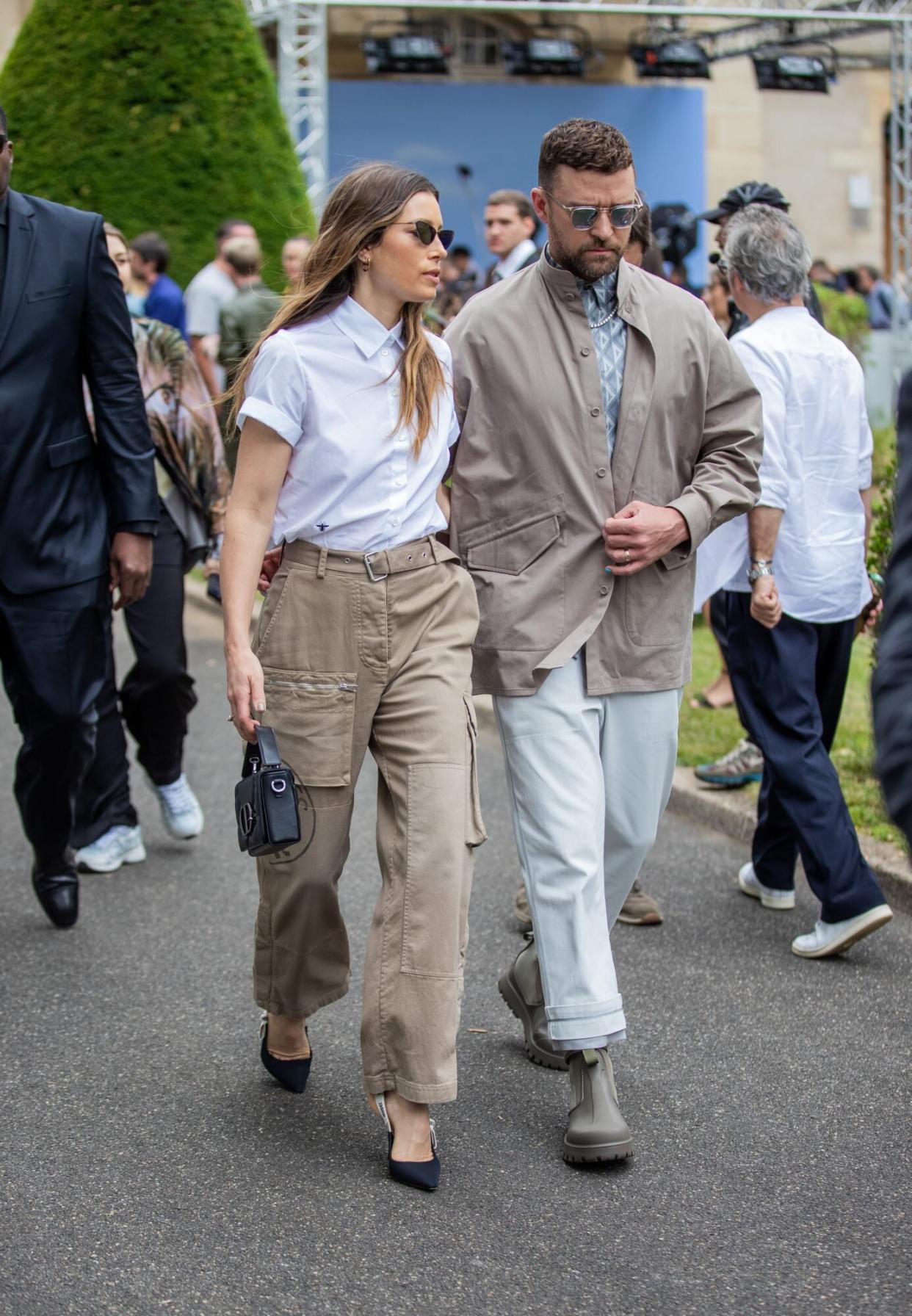 Jessica Biel Justin Timberlake PFW