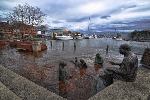 Coastal flooding in Annapolis, Maryland, in 2012.