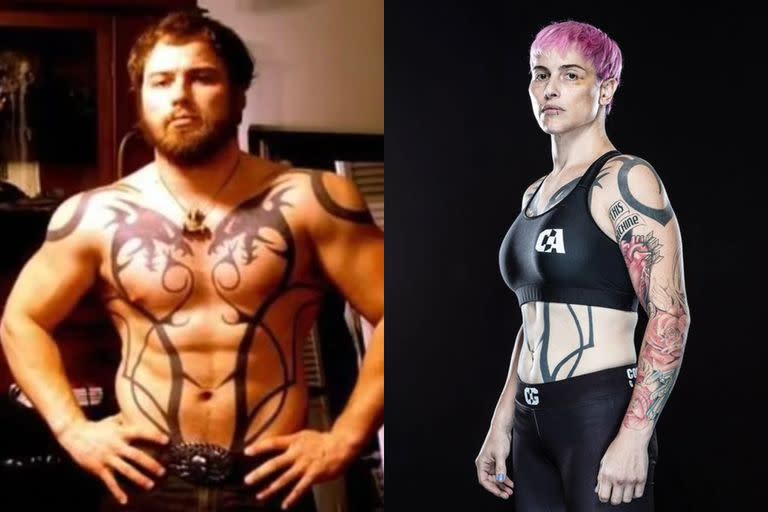 Antes y después: de héroe de guerra como hombre a luchadora de MMA como mujer transgénero