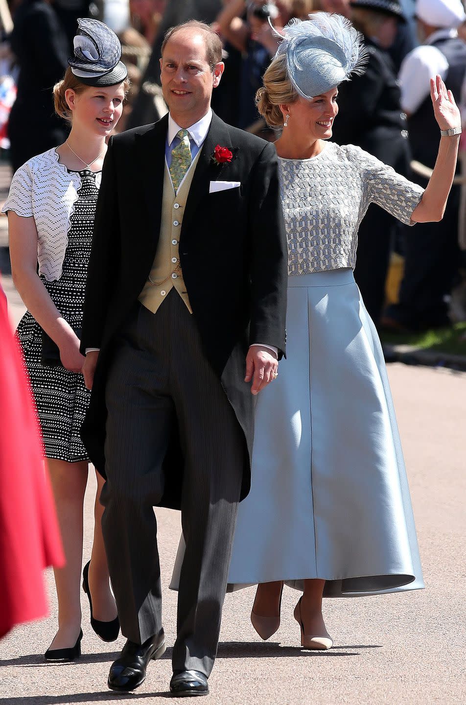 With his wife Sophie, Countess of Wessex, before Prince Harry and Meghan Markle's wedding