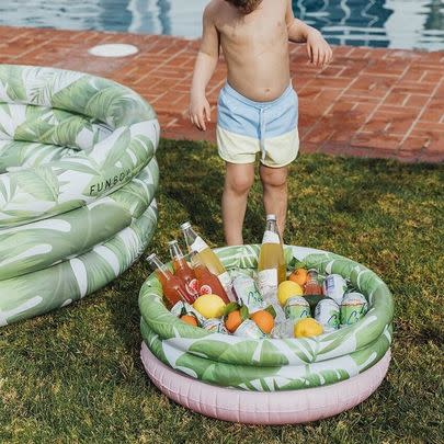 A kiddie pool-shaped cooler
