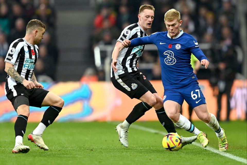 Lewis Hall looked assured on his Premier League debut (Chelsea FC via Getty Images)