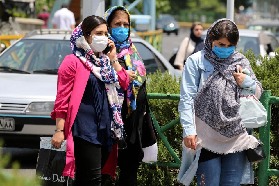 Image: Mask-wearing in Iran (Atta Kenare / AFP - Getty Images)