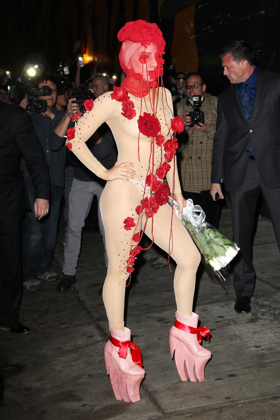 Queen of the death defying heel, no one does footwear quite like Gaga.