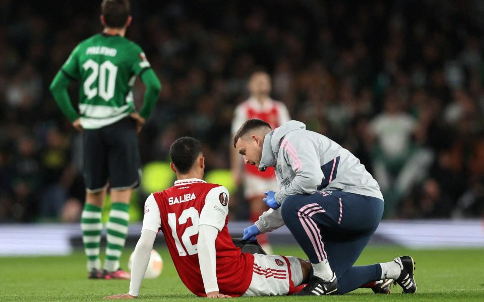 William Saliba down injured for Arsenal against Sporting Lisbon - What Arsenal must do to avoid another title race collapse - Reuters/David Klein
