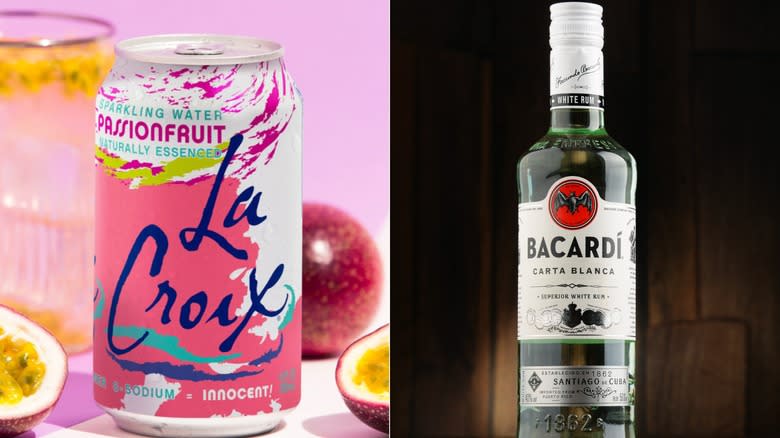 Passionfruit La Croix and rum