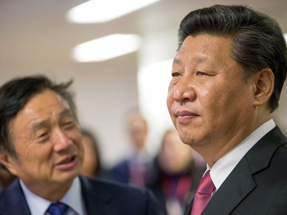 Huawei Ren Zhengfei and Xi Jinping
