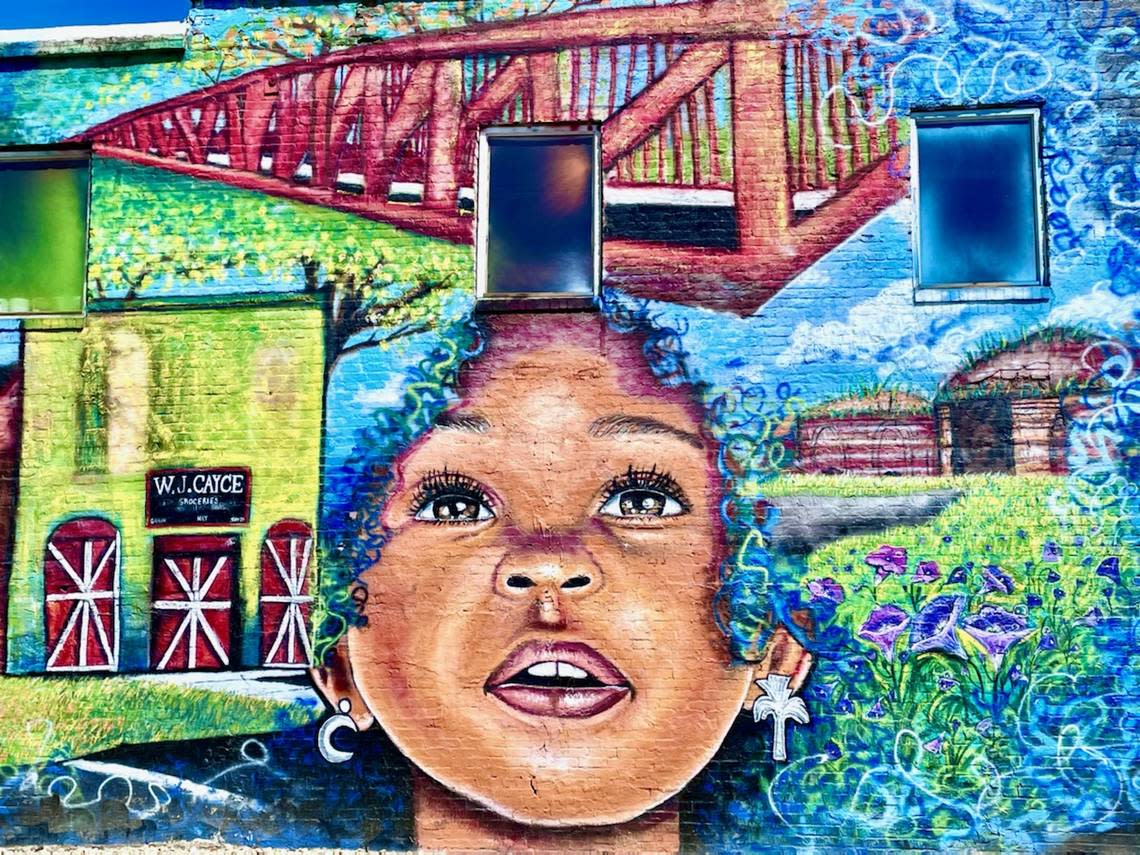 Ija Charles’ ”Cayce Wonders” mural on State Street in Cayce.