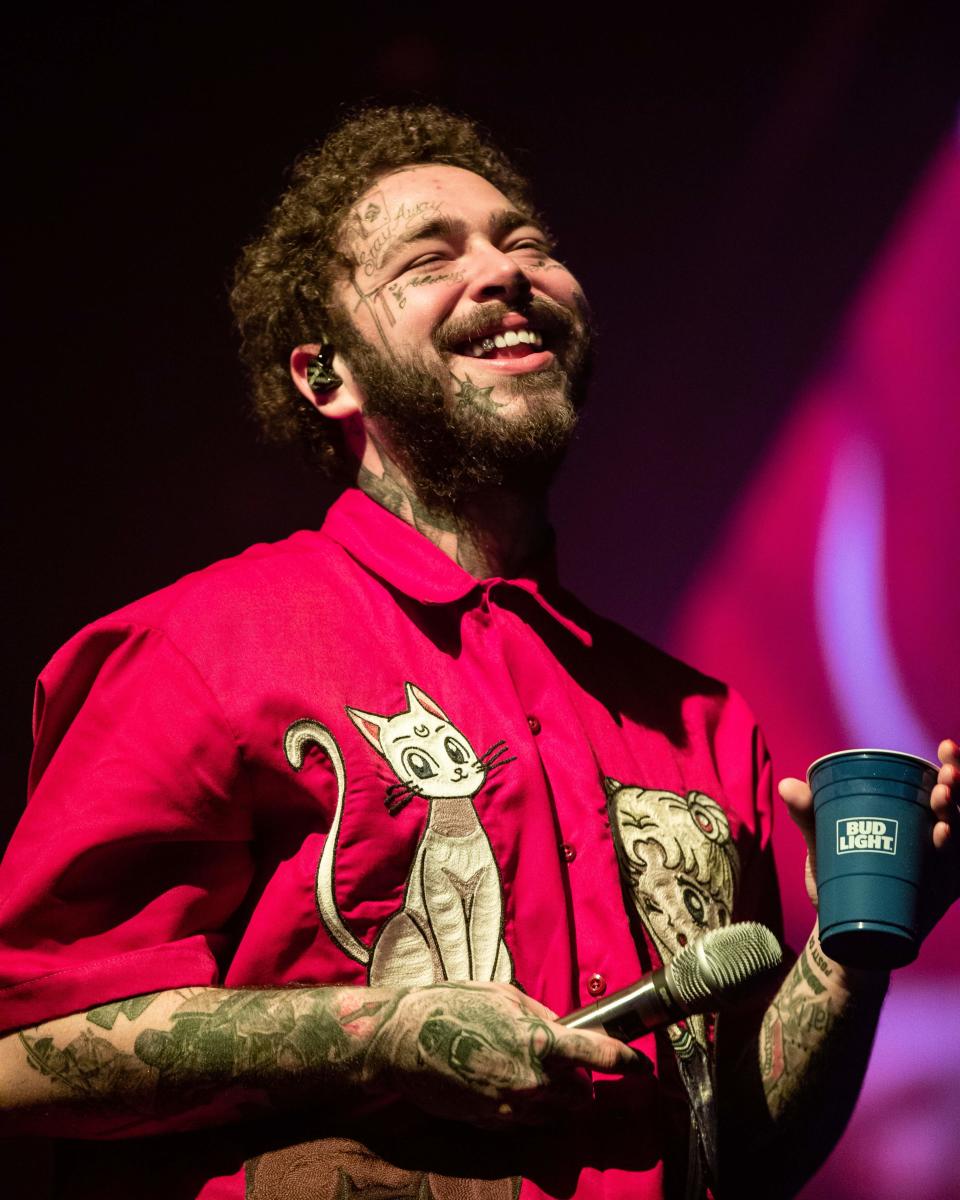 Post Malone performed a livestreamed concert to raise money for the United Nations Foundation’s COVID-19 Solidarity Response Fund for The World Health Organization.