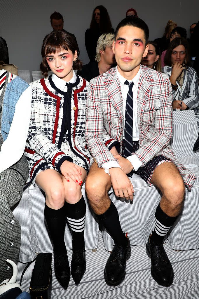 Maisie Williams and Reuben Selby