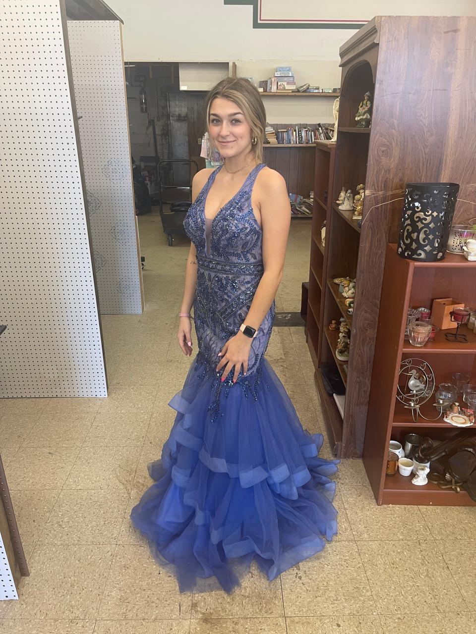 The dresses are stylish at Frugality Thrift Store, making the prom-goer quite lovely.