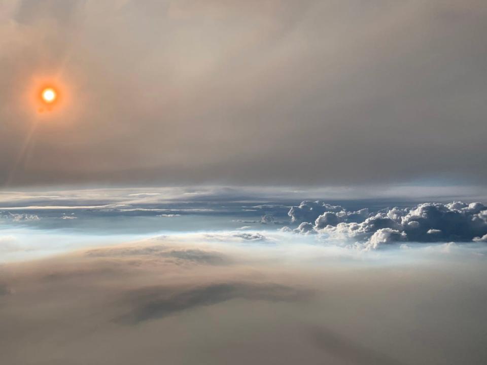 Eine Feuerwolke über Washington.