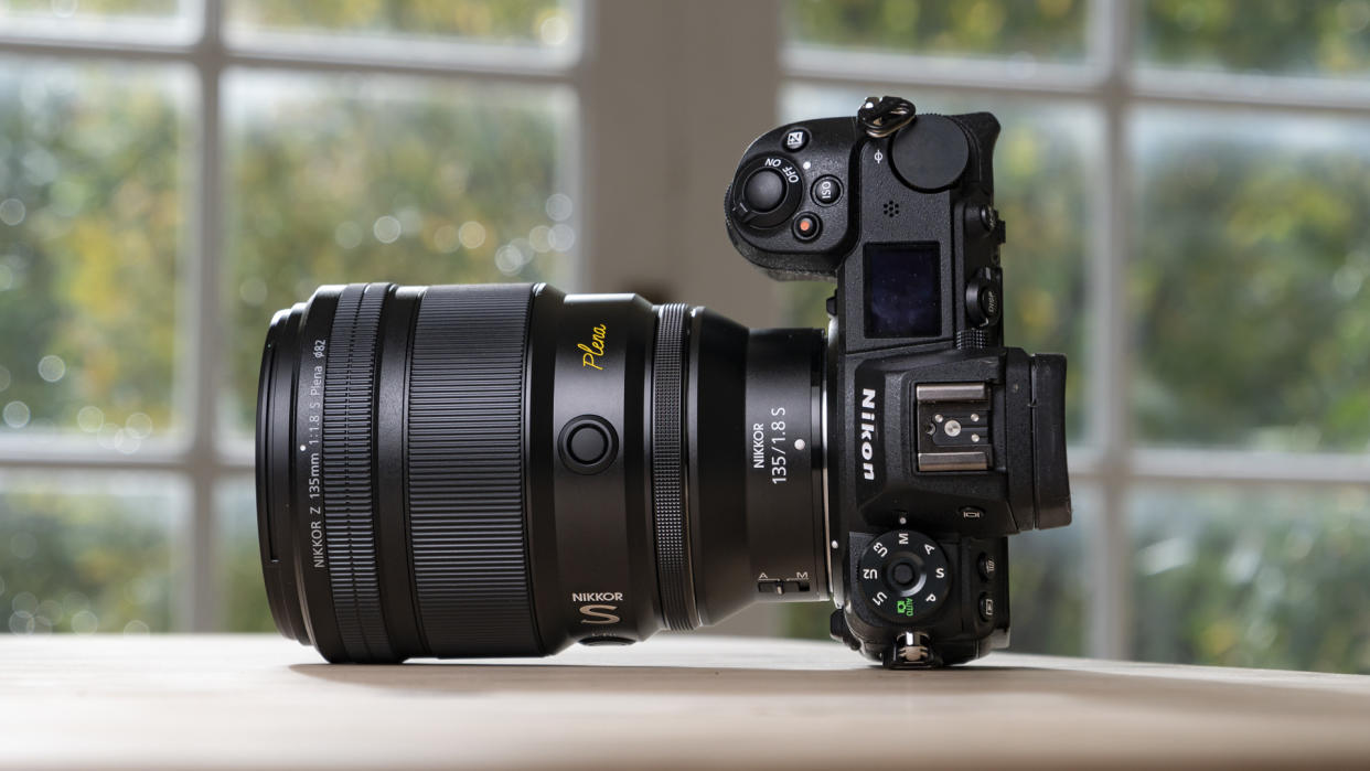  Nikon Z 135mm f/1.8 S Plena lens attached to Z6 II. 