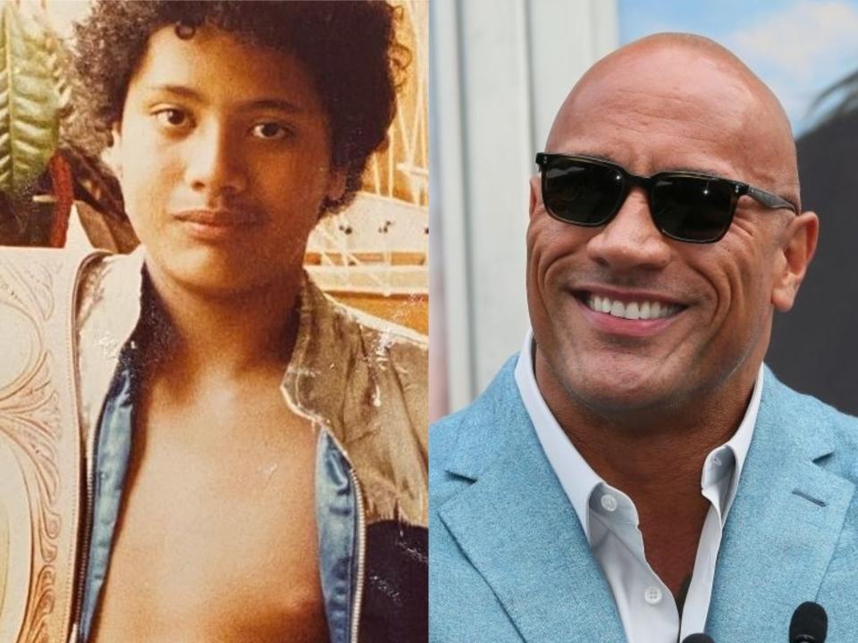 Dwayne Johnson has shared a hilarious throwback photo of his 11-year-old self (Instagram/Jean Baptiste Lacroix/Getty Images)