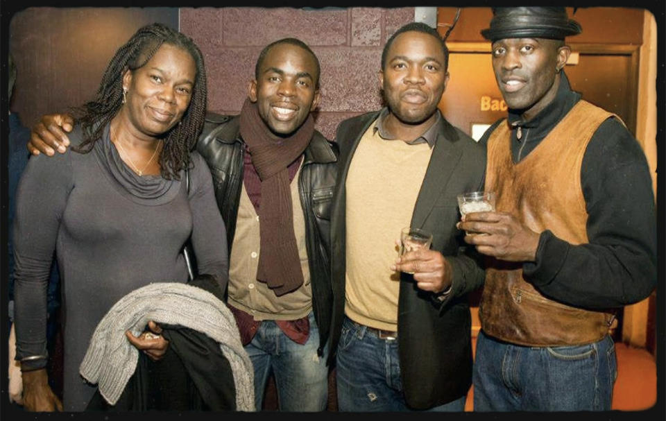 Jimmy Akingbola with his biological siblings. (Peacock)