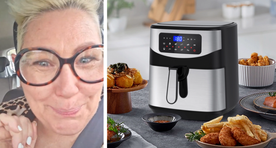 A TikTok influencer has revealed four unique reasons why Air Fryer's are better than ovens. Source: Tik Tok/@stephcooksstuff / MyDeal