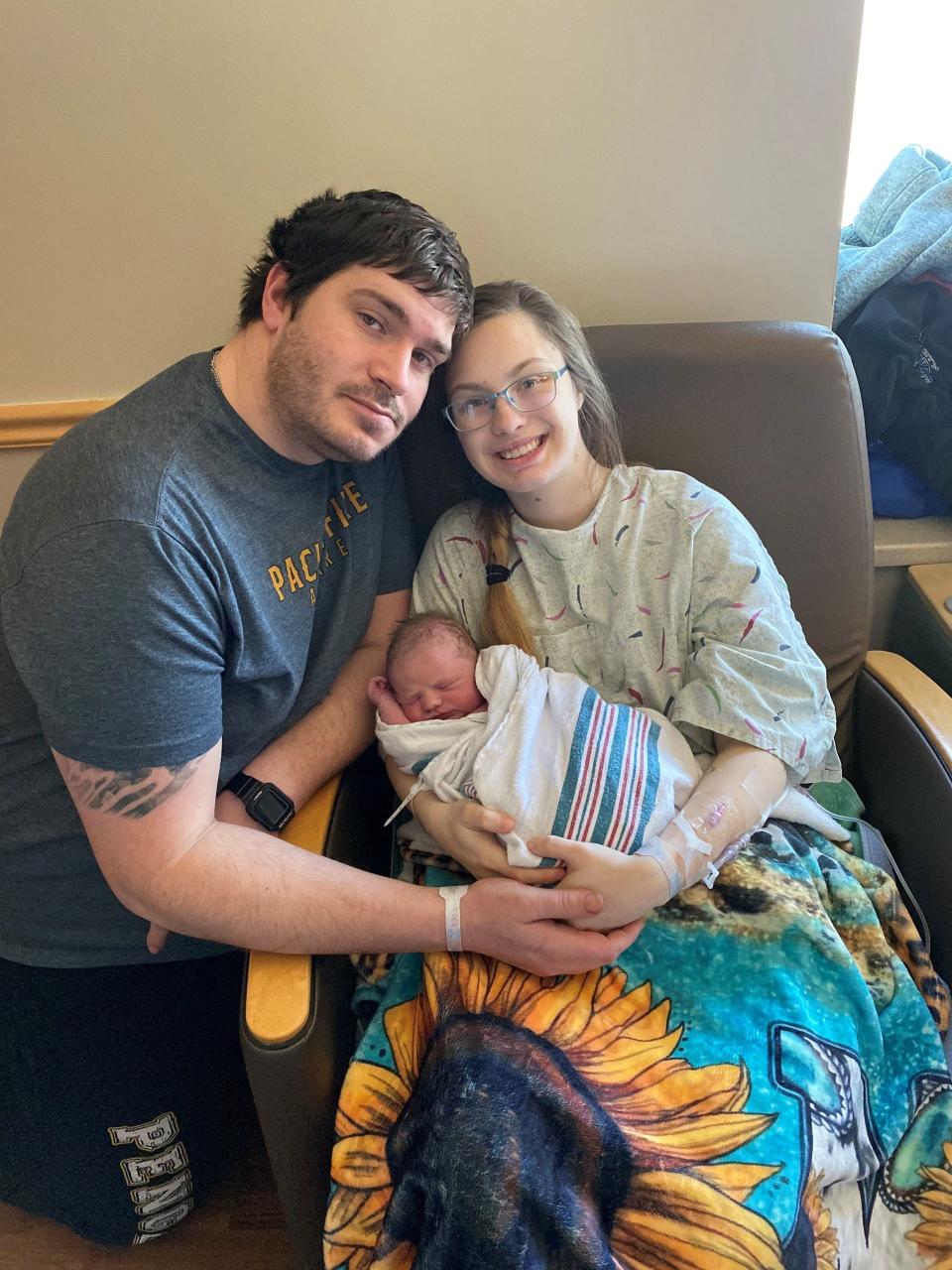 Rae and Austin Keller welcomed their new baby boy, Liam Jay Pierce Keller, at 8:10 a.m. Thursday, Feb. 29, 2024 at Bronson BirthPlace in Battle Creek.