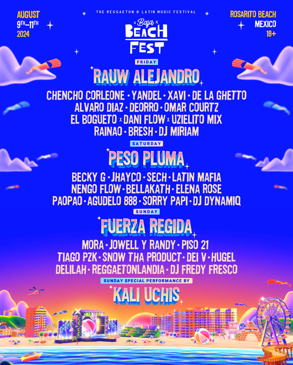 Baja Beach Fest 2024 Lineup