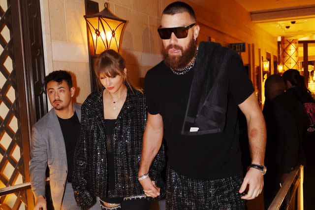 <p>Danny Mahoney</p> Taylor Swift and Travis Kelce arrive to afterparty