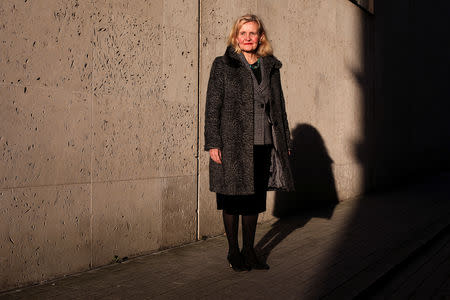 Catherine Blaiklock, founder of the Brexit Party poses for a photograph in central London, Britain, February 21, 2019. Picture taken February 21, 2019. REUTERS/Simon Dawson