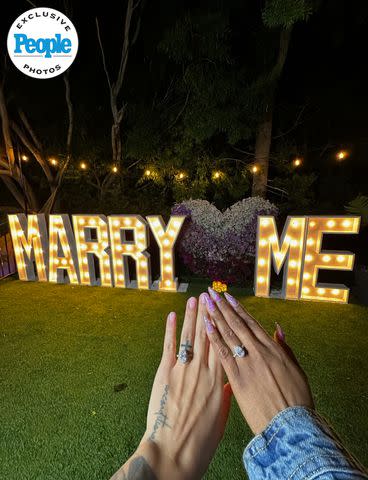 <p>Courtesy of Asiahn</p> Asiahn and Jay Shalé's engagement rings.