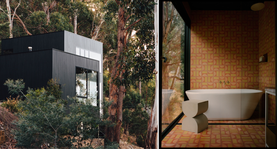 Slow Beam is an architecturally designed house, created specifically for a unique Hobart getaway. Photo: airbnb