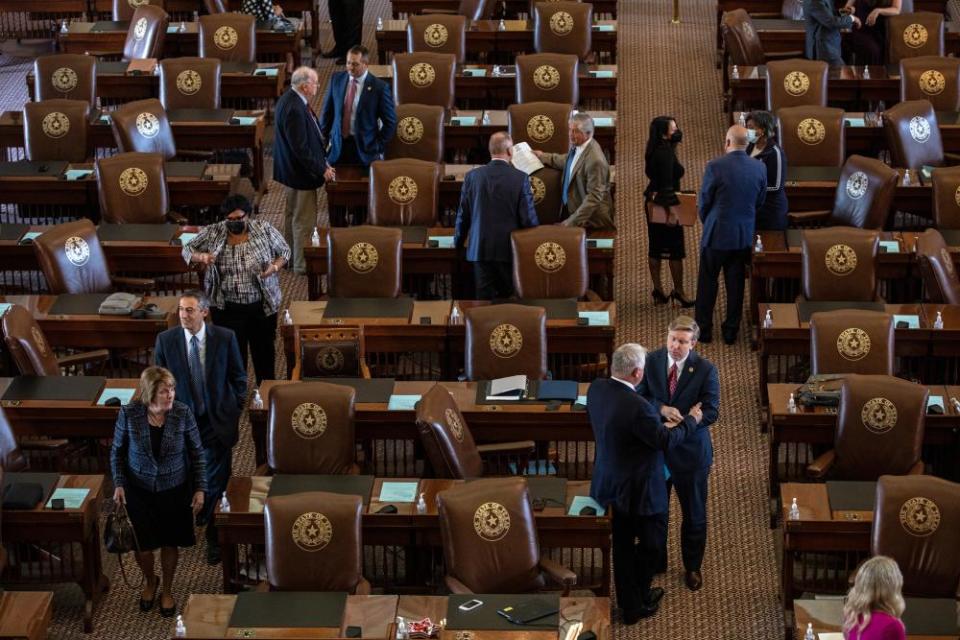 Texas lawmakers at the state capitol in September.