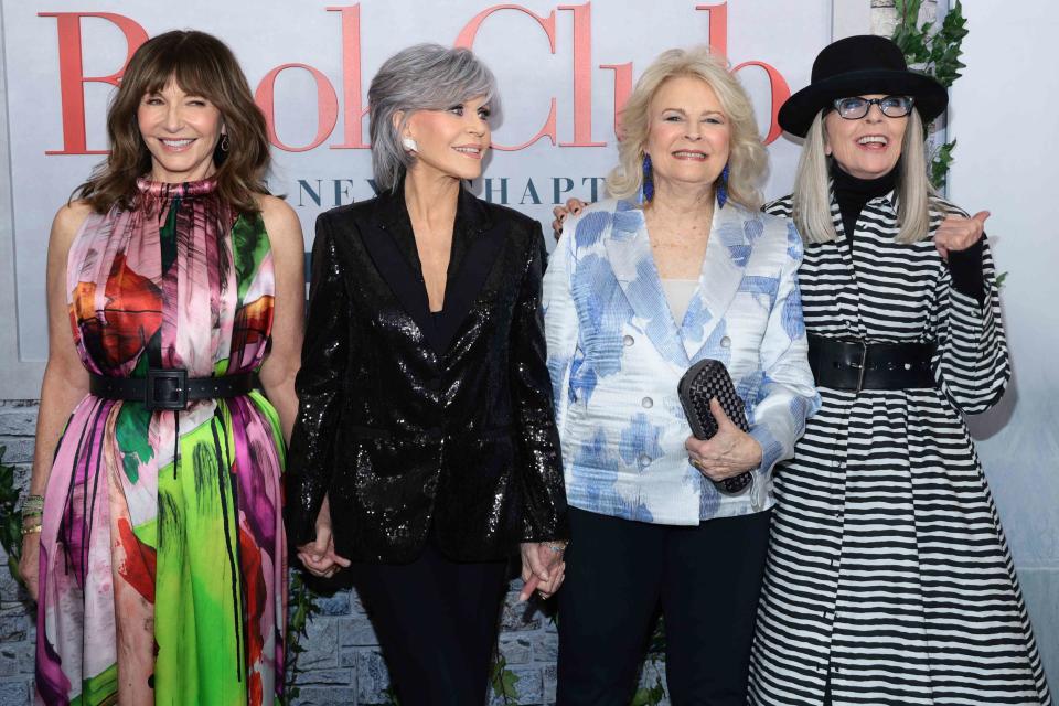 <p>Getty Images </p> Mary Steenburgen, Jane Fonda, Candice Bergen, and Diane Keaton. 