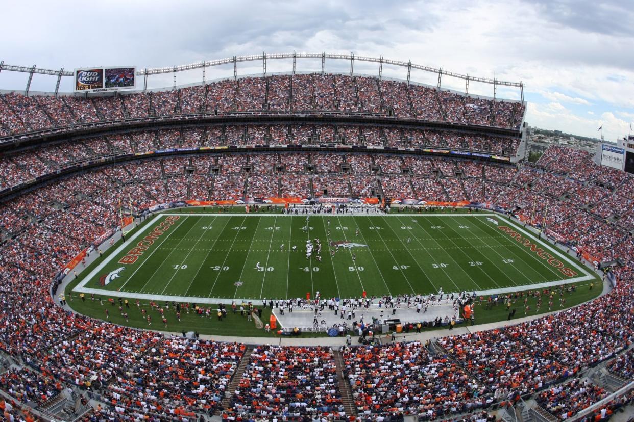 DENVER - SEPTEMBER 16: General view of the stadium as the Denver Broncos defeated the Oakland Raiders 23-20 in overtime during week two NFL action at Invesco Field at Mile High on September 16, 2007 in Denver, Colorado. (Photo by Doug Pensinger/Getty Images)