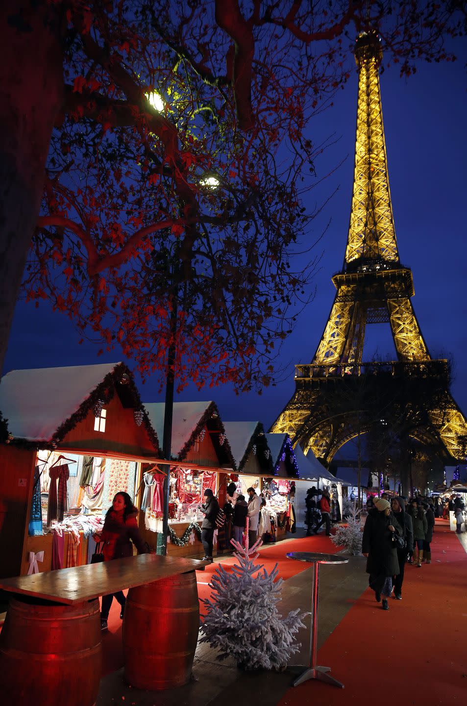 The glow of the Eiffel Tower...