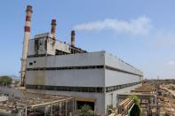 View of the state-owned al-Haswa power station in Aden