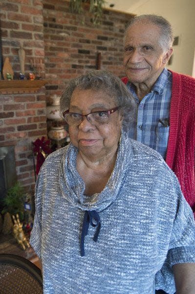 Portia and Marvin Chandler, then in their 80s, discuss growing up in Bloomington and the role of African-Americans in this file photo from 2017.
