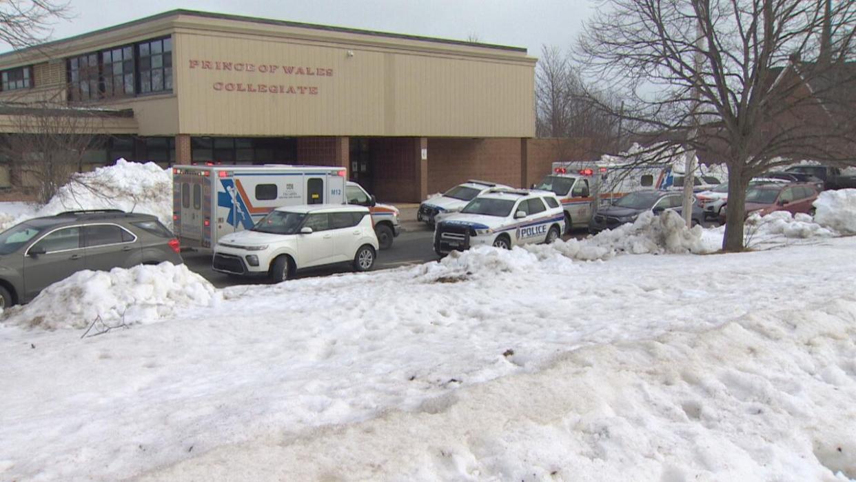 Five young people ranging from 14 to 18 years old have been charged or convicted in connection to a violent attack at Prince of Wales Collegiate in St. John's last year. (Ted Dillion/CBC - image credit)