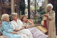 <b>Blanche: I tried giving up sex. Dorothy: I guess you fell off the wagon. Sophia: And on to a naval base! </b> Who didn’t love The Golden Girls? Everyone could relate to Blanche, Rose, Dorothy and ‘Ma-aaa’ Sophia. But for four mature ladies who cracked countless jokes about the lack of sex they had (apart from Blanche) it seems they were getting a lot more action than they let on. Refinery29 tallied up exactly all of the women’s boyfriends, dates, and talks of flings gone by. Oh, and their husbands, of course. You’ll be amazed at how many times they got busy.